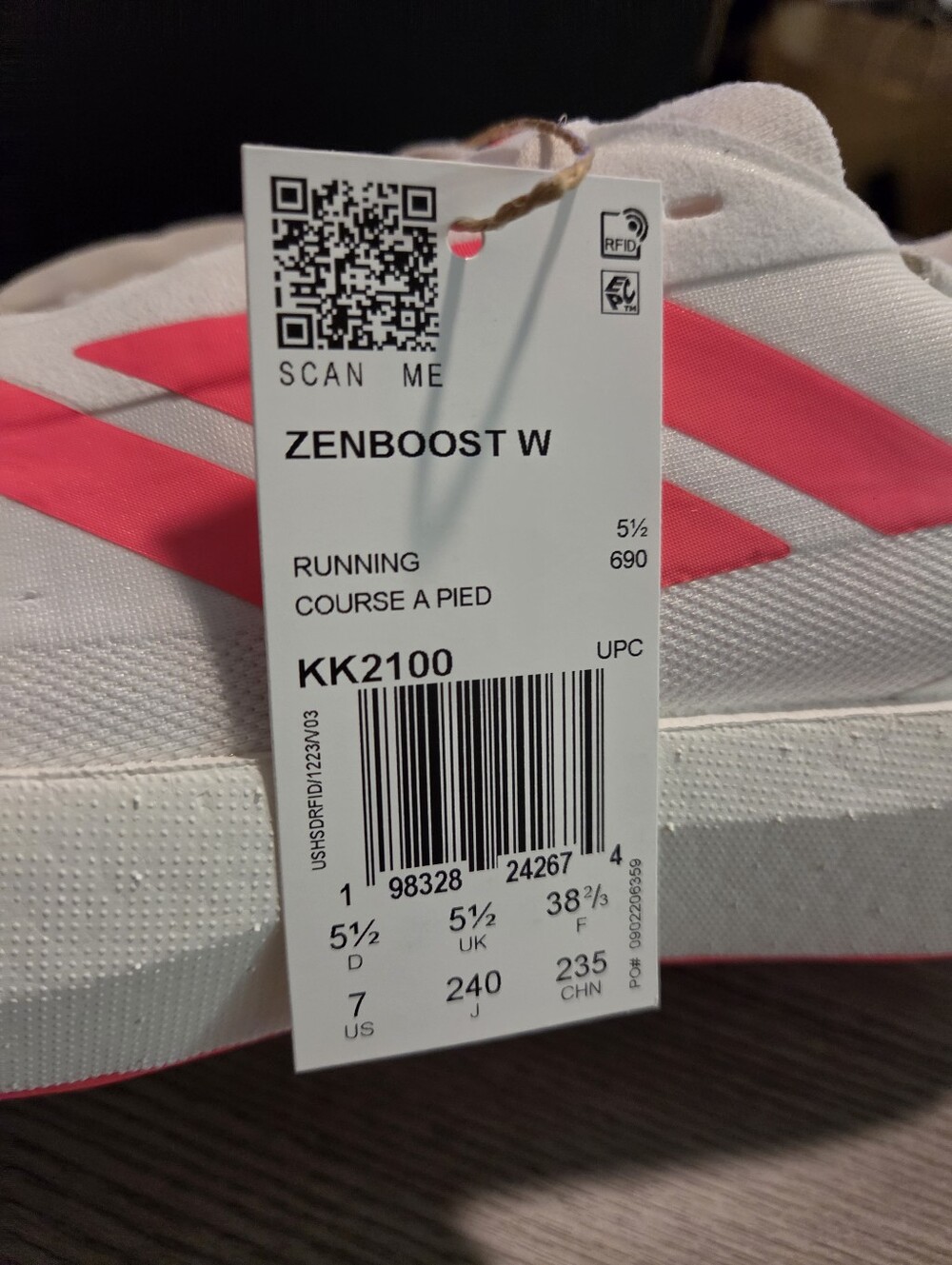 Adidas Women’s ZENBOOST Running Shoes - Picture 11 of 13